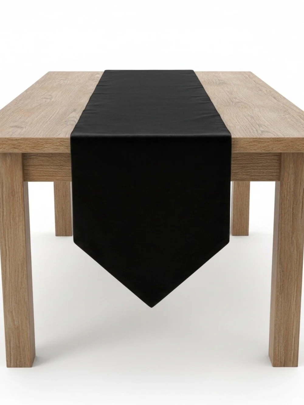 Handcrafted Reversible Table Runner Black Velvet and Ditsy Floral 11.5”x 60”